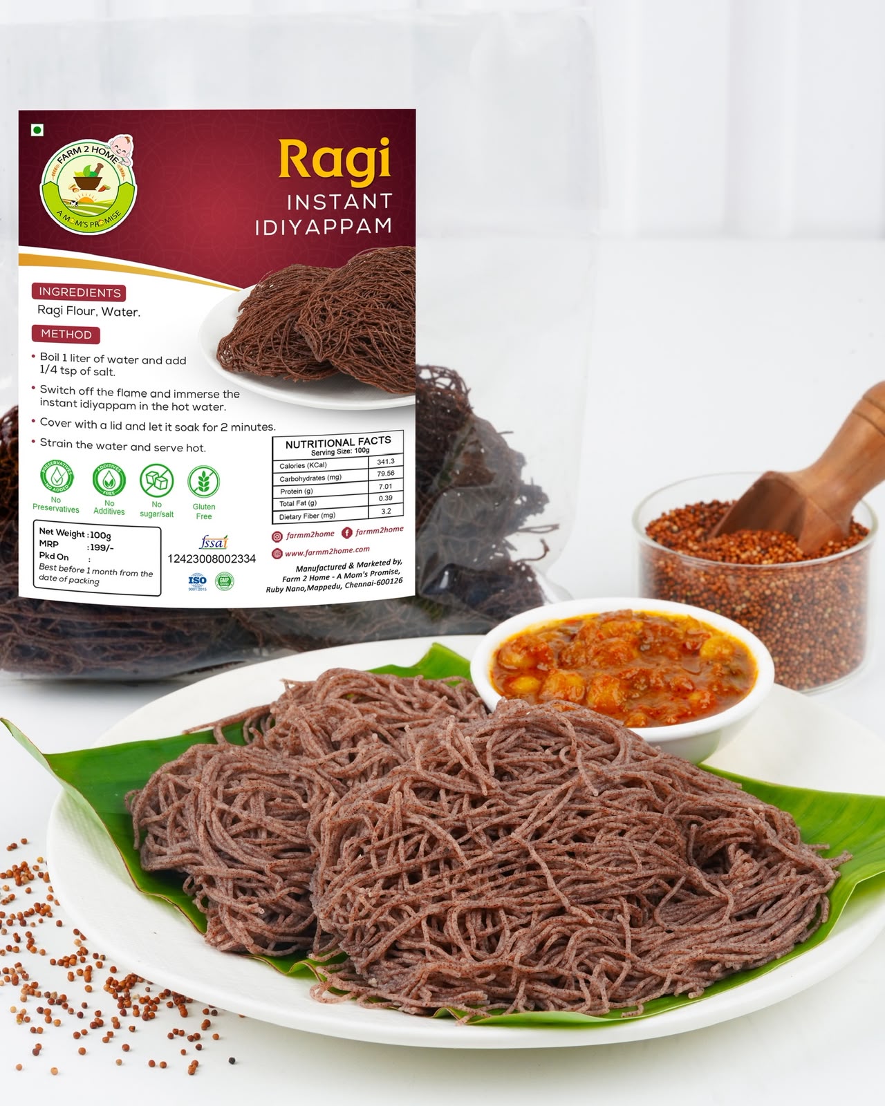 Ragi instant idiyappam